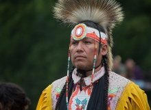 Grand Entry of Elder, Six Nations Powwow