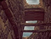 Inside Chichen Itza Observatory