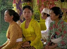 Guests and Priest at Ubud Wedding