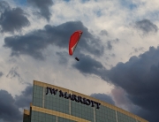 Parachute Over Miraflores section of Lima