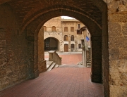 Stairs to Plaza, San Gimignano