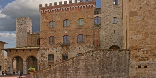 Stairs to Plaza, San Gimignano